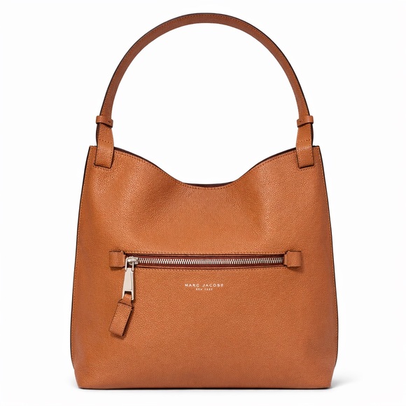 Marc Jacobs Handbags - Marc Jacobs Cognac Pebbled Leather Shoulder Bag NWOT